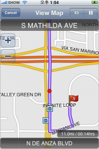 g map navigace iphone1 200x300   G Map   skutečná navigace pro iPhone 3G. Blýská se na lepší časy?