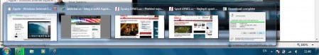 windows-7-nahledy-task-bar windows 7 nahledy task bar 449x78 Instalace Windows 7 64 bit na Unibody Macbook 13"