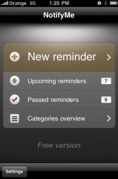 notifiyme push iphone aplikace 3 172x260   NotifyMe   jednoduchý ToDo s podporou Push notifikací na iPhone