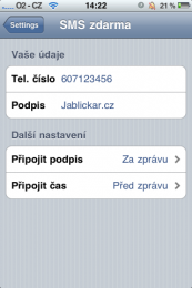 České SMS - nastavení IMG 0174 173x260 České SMS podruhé a lépe
