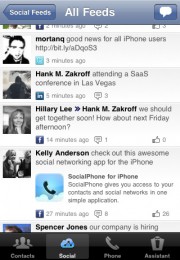 socialphone4 socialphone4 180x260 SocialPhone: propojení telefonu se sociálními sítěmi