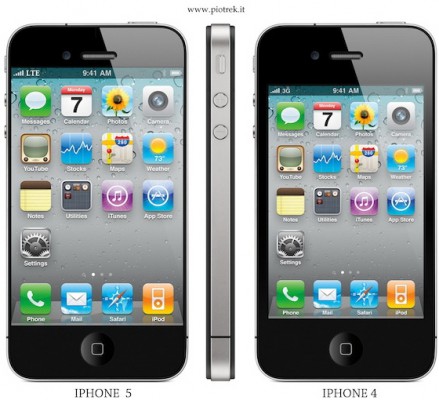 iPhone 5 vs. iPhone 4 mockup iPhone 5 vs. iPhone 4 mockup 439x400 AT&T hlási nedostatok iPhonov 4!