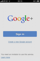 GPlus Sign In IMG 1376 173x260 Google+ už má i aplikaci pro iPhone