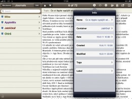 MacJournal iPad 01 260x195   MacJournal – víc než jen deník (Mac/iOS)