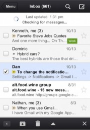 gmail iphone 179x260   Google se svou nativní aplikací pro Gmail zklamal