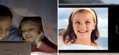 girl-ad-comparsion girl ad comparsion 500x235 Samsung od Applu převzal i dětskou herečku a použil ji ve vlastní reklamě