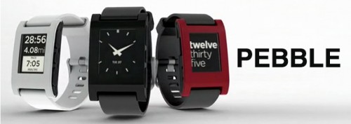 Pebble Pebble 500x177 Pebble hodinky pro iPhone s technologií e ink
