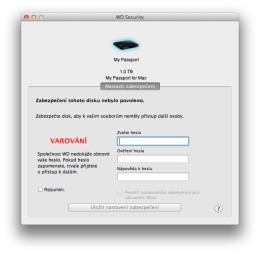 Recenze disku Western Digital My Passport for Mac 1 TB s USB 3.0 WD Security 260x254 Recenze disku Western Digital My Passport for Mac 1 TB s USB 3.0
