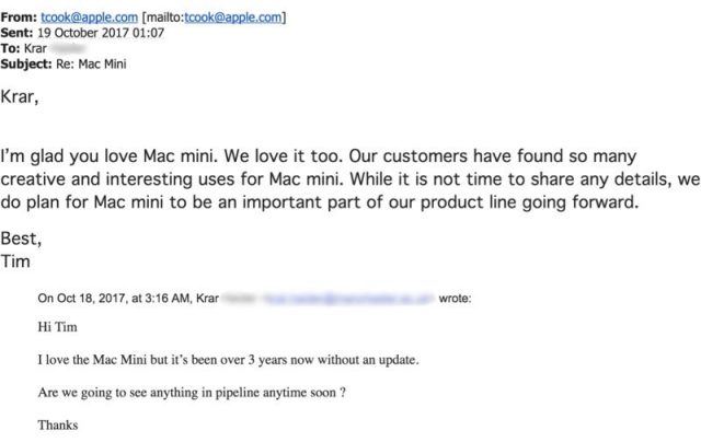 Mac mini nekončí, uvedl Tim Cook Náhled