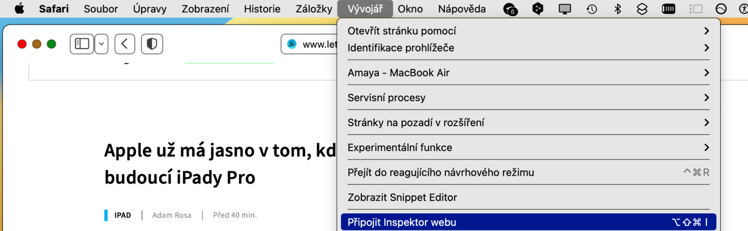 Jak Na Macu Po Dit Screenshot Cel Webov Str Nky V Safari I V Google