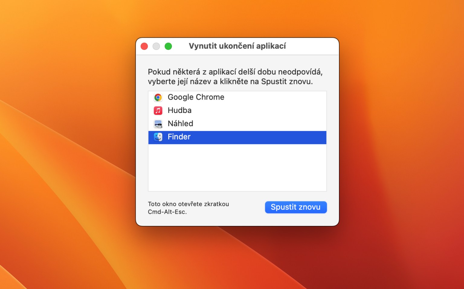 Jak na Macu ukončit všechny aplikace najednou Jablíčkář cz