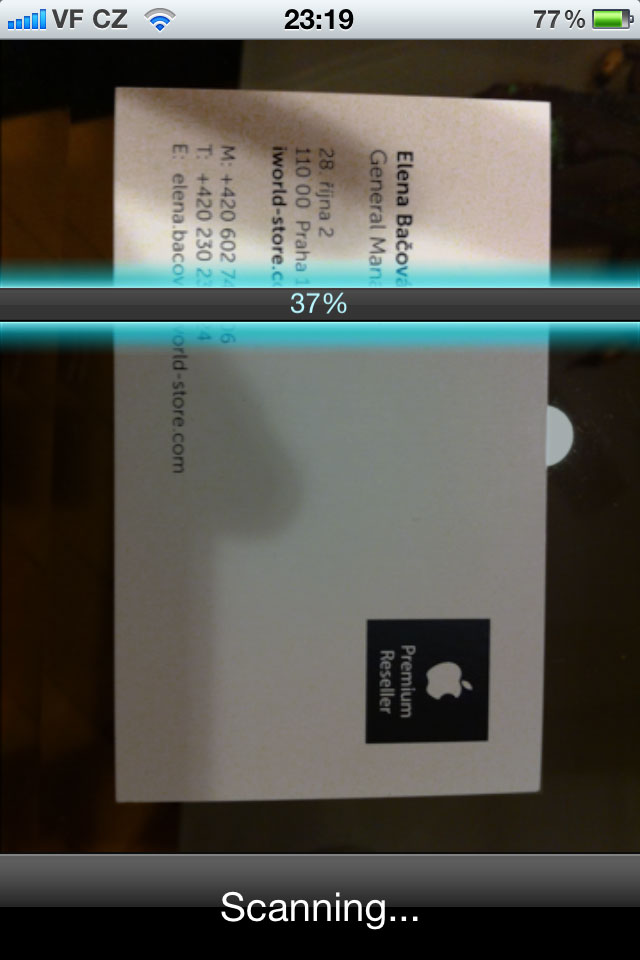 Business Card Reader