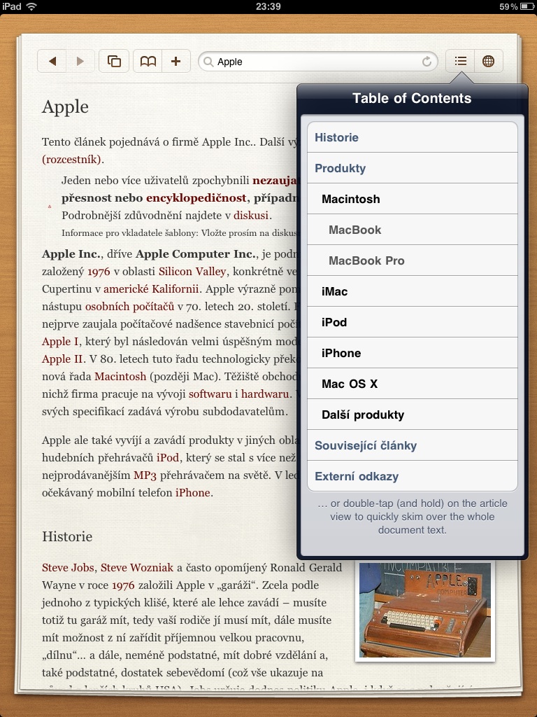 Articles for iPad