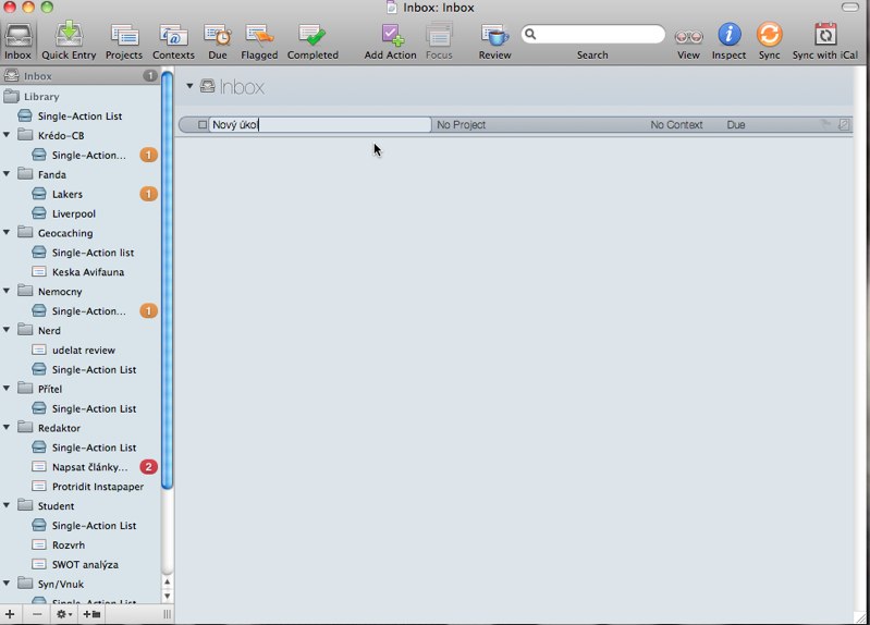 OmniFocus Inbox  Inbox