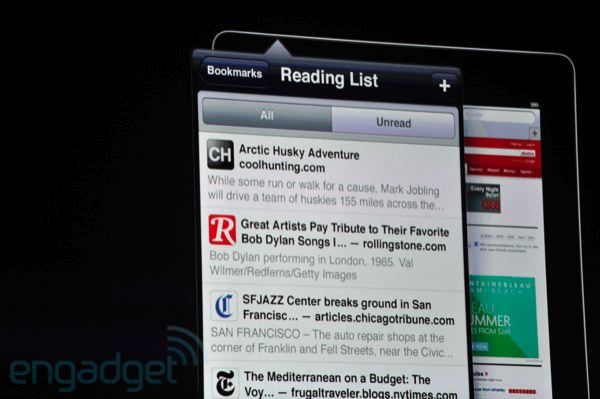 ios5 safari readinglist