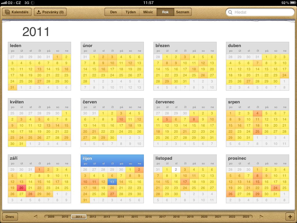 Calendar iPad 1