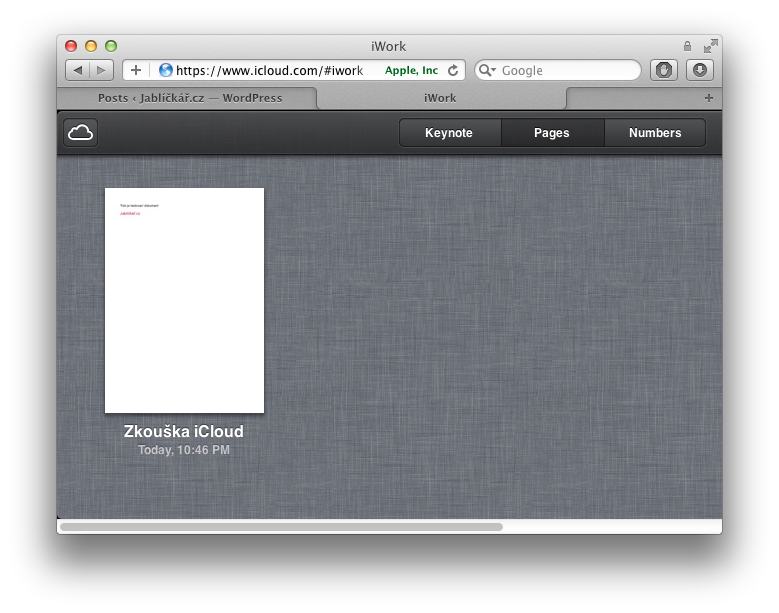 Pages iCloud