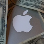 apple logo money icon
