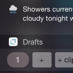 drafts widget icon