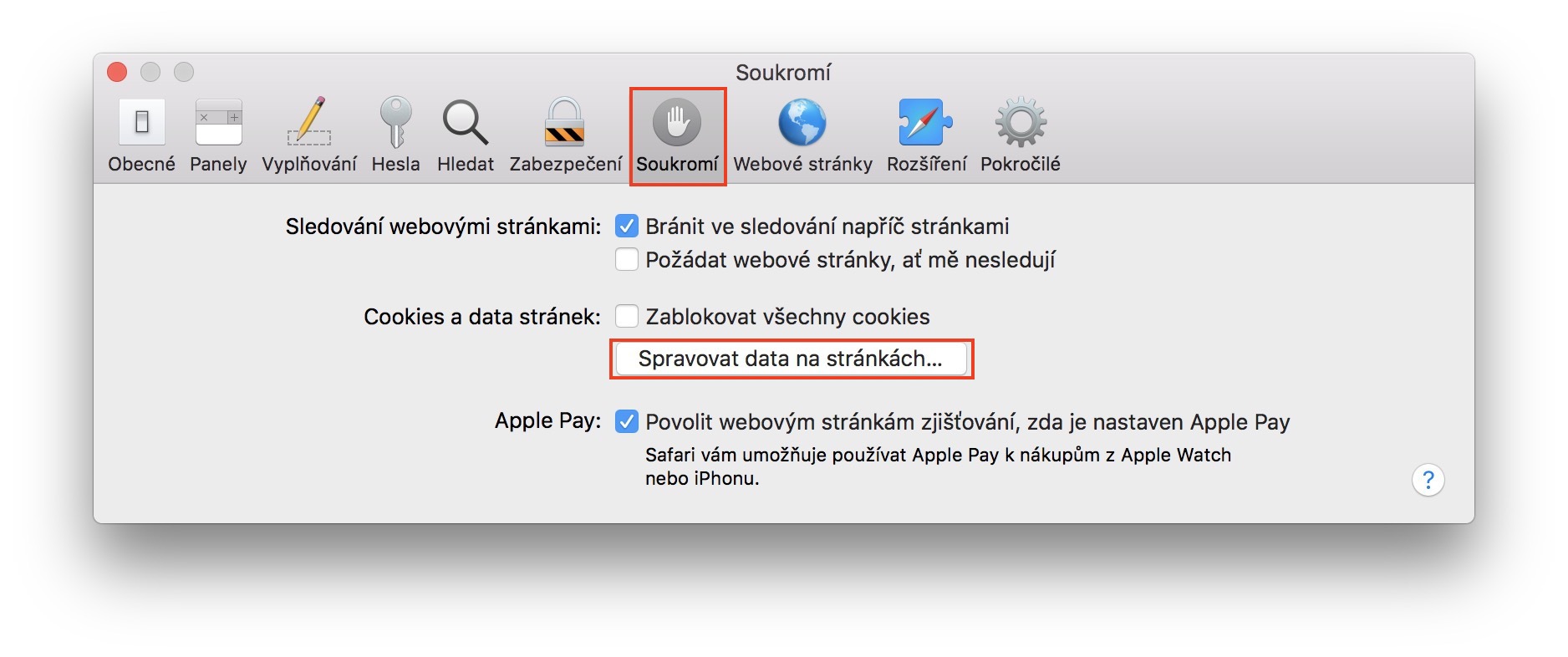 Jak na Macu v Safari smazat cookies a cache Jablíčkář.cz