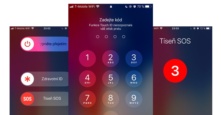 deaktivace touchid fb