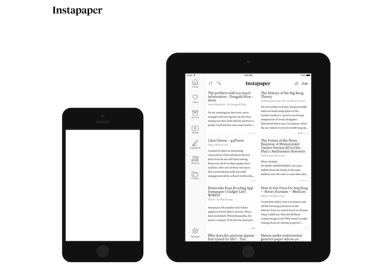 Instapaper fb