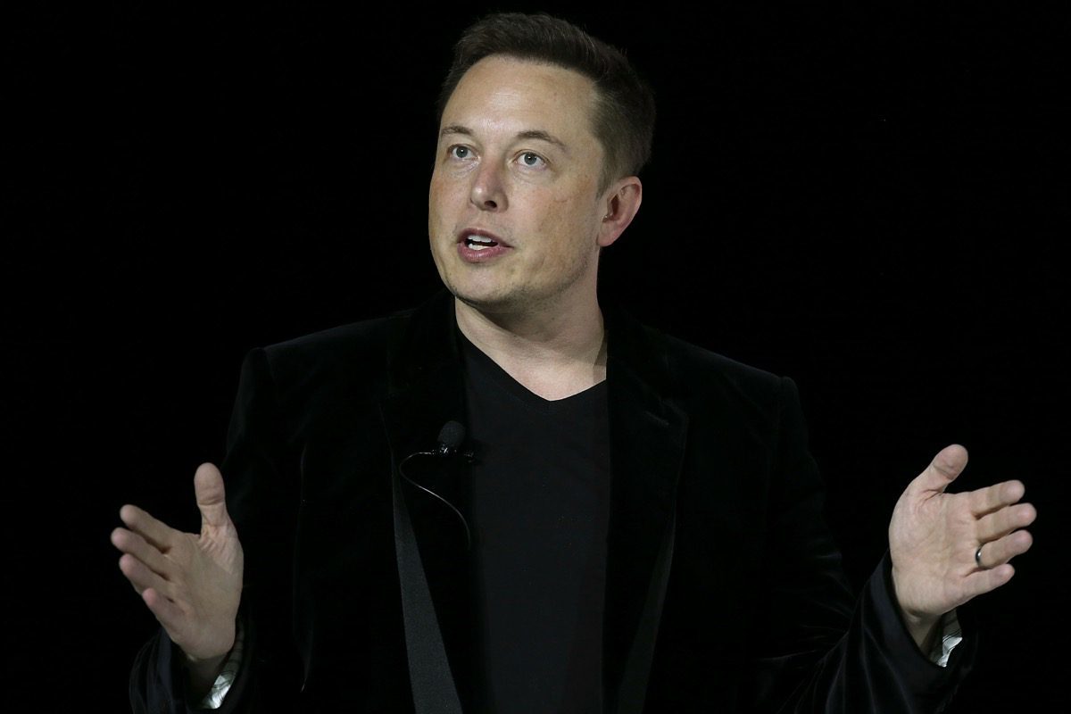 Elon Musk hands elon musk
