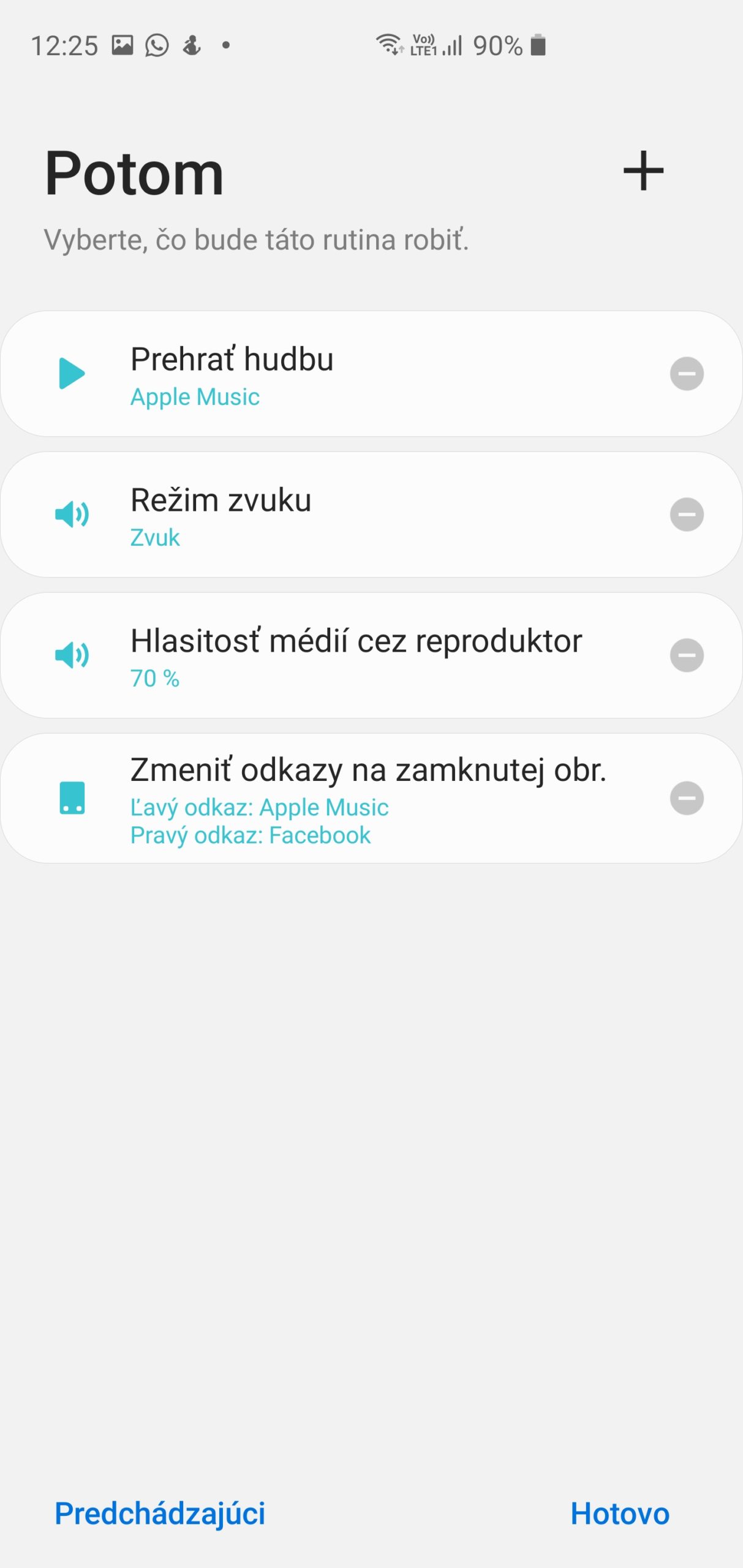 Bixby Routines rezim AirPods Potom