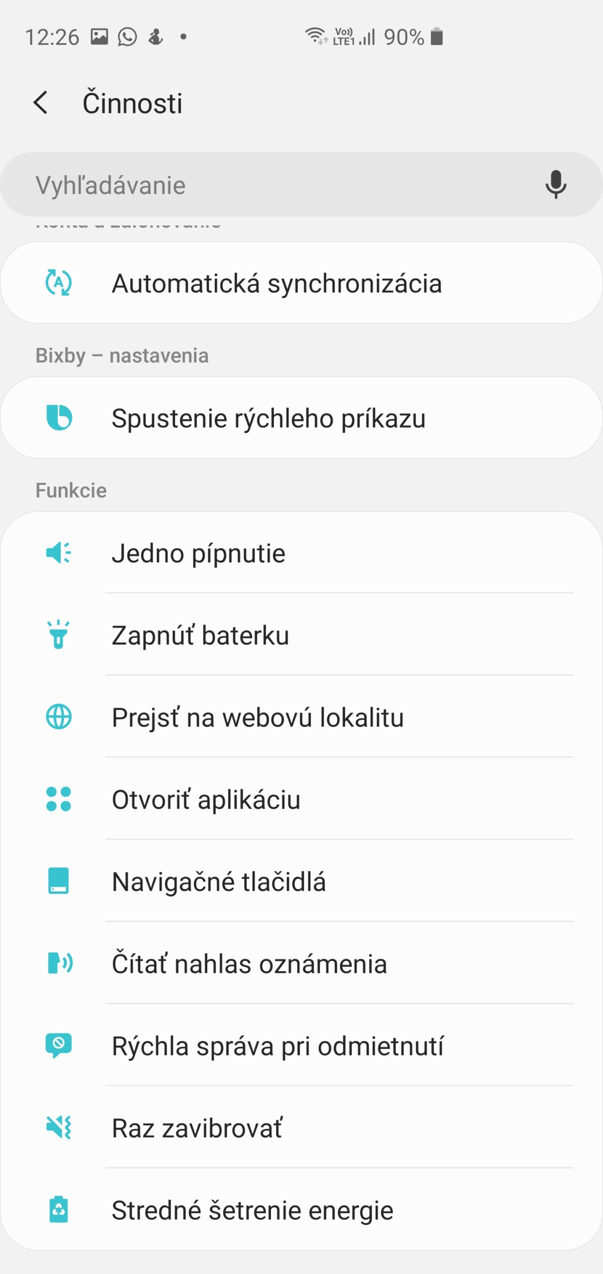 Bixby Routines rezim AirPods Potom