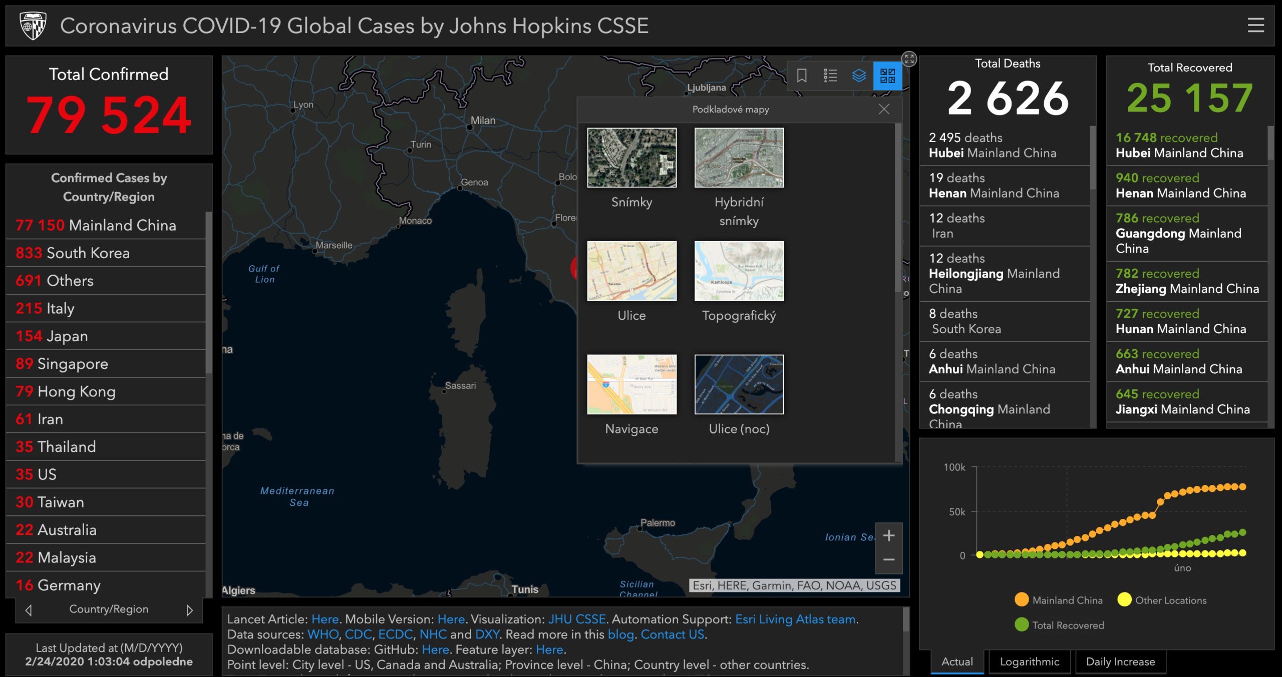 Koronavirus Mapa zive 6 Koronavirus Mapa zive