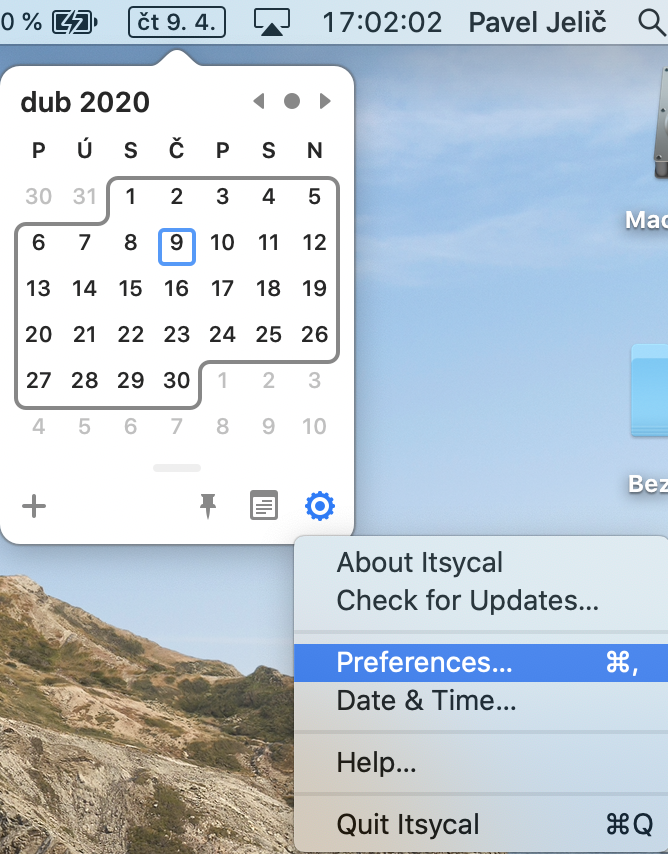 itsycal mac calendar