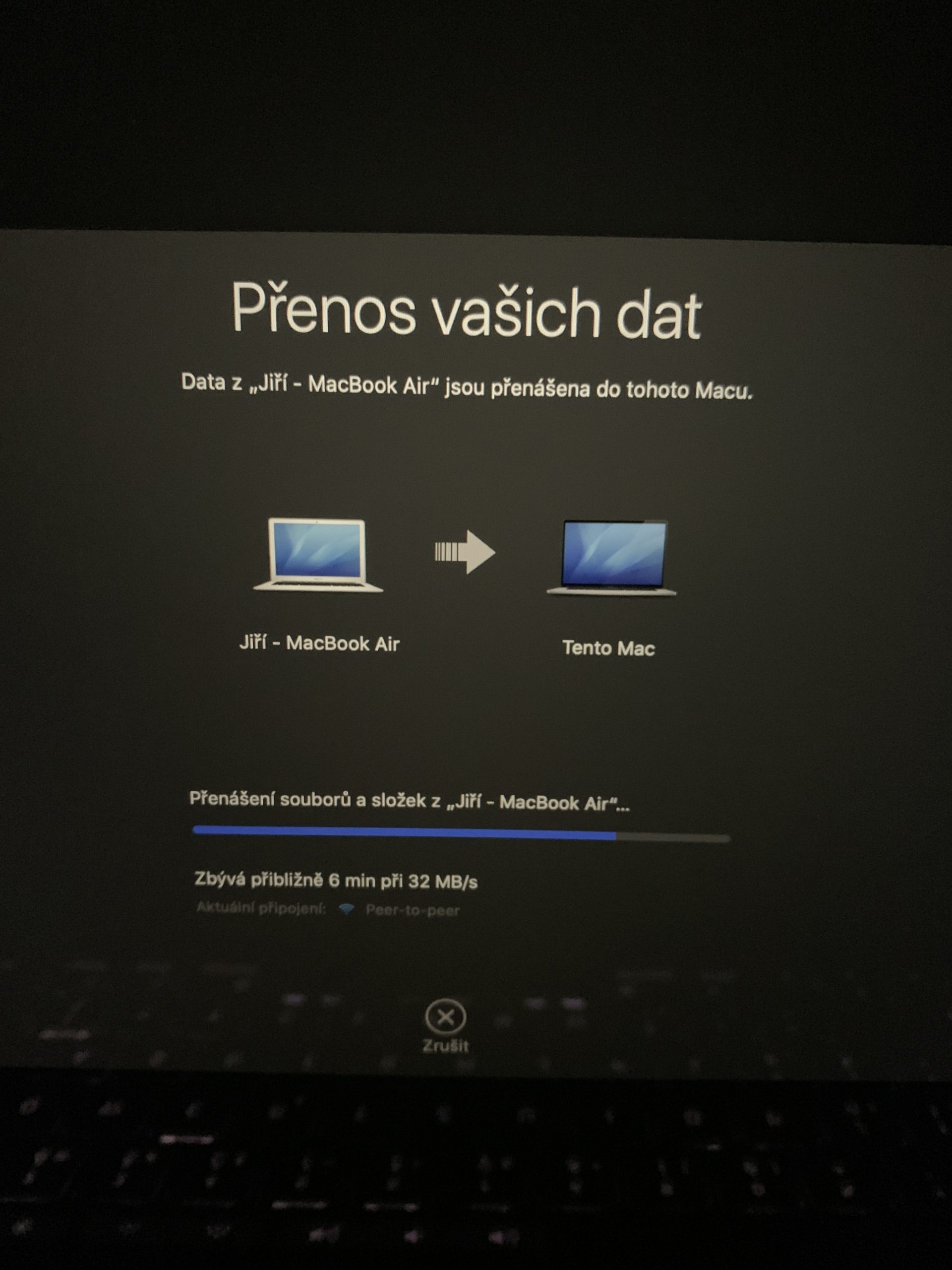 Přenos dat ze starého Macu do nového