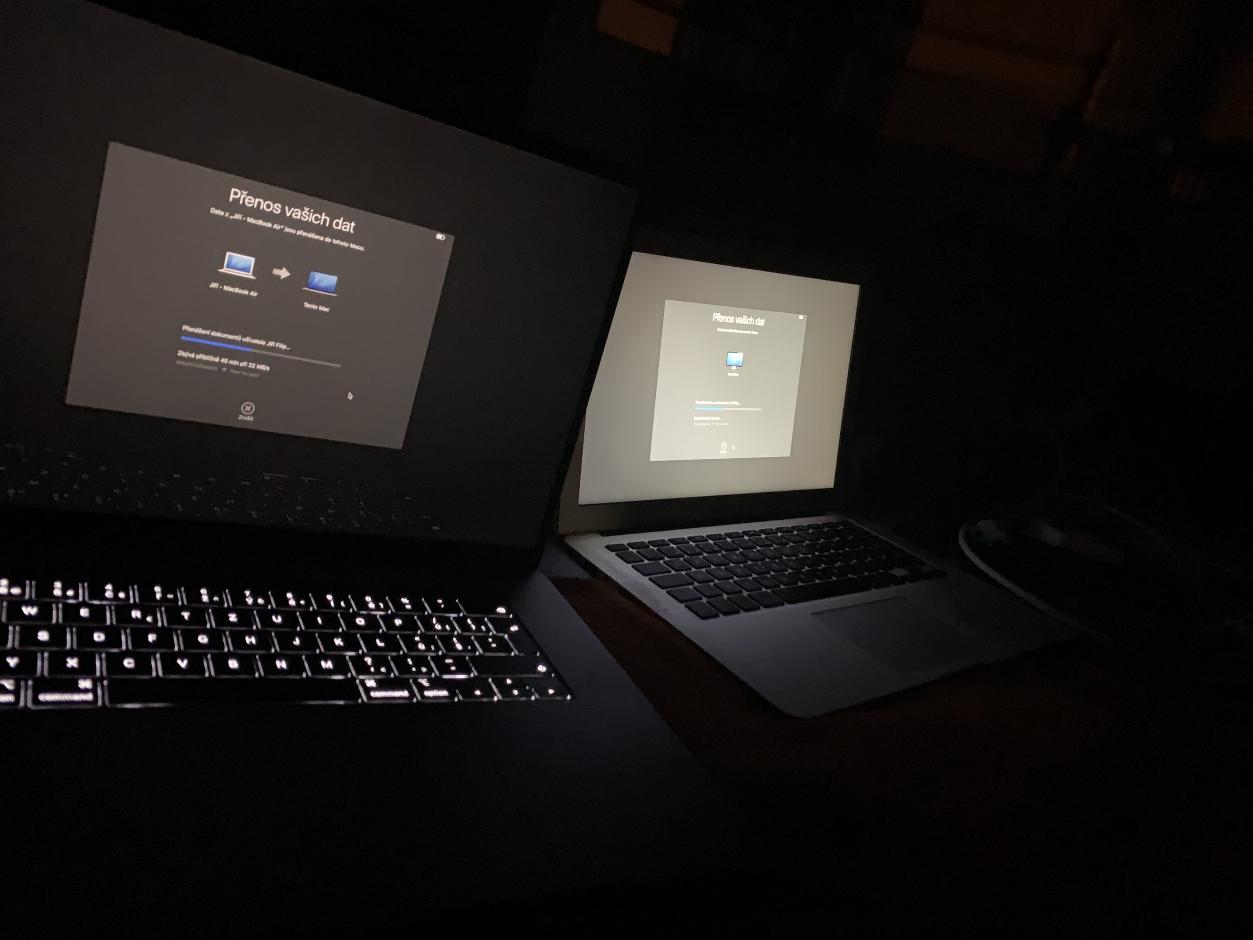 Přenos dat ze starého Macu do nového