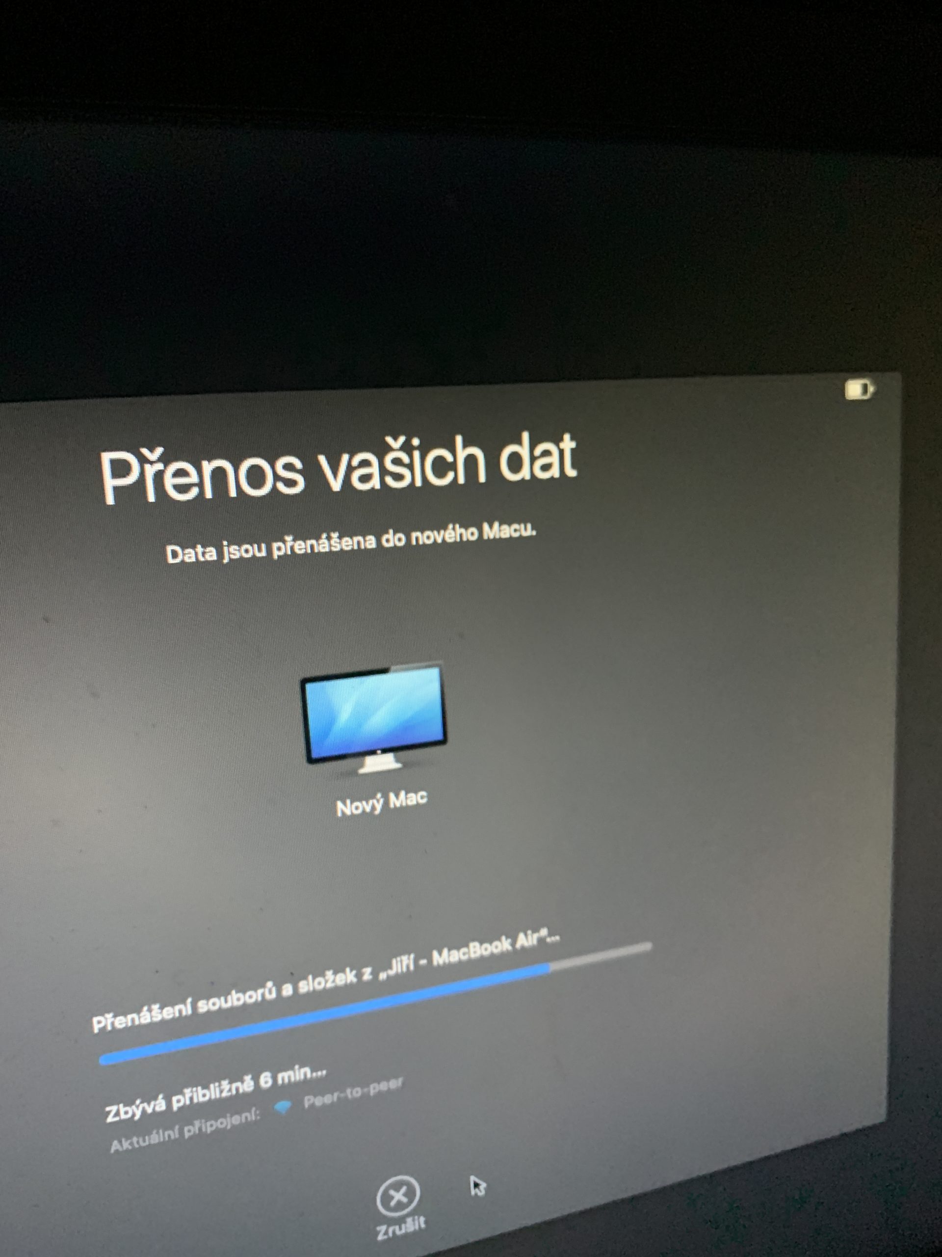 Přenos dat ze starého Macu do nového
