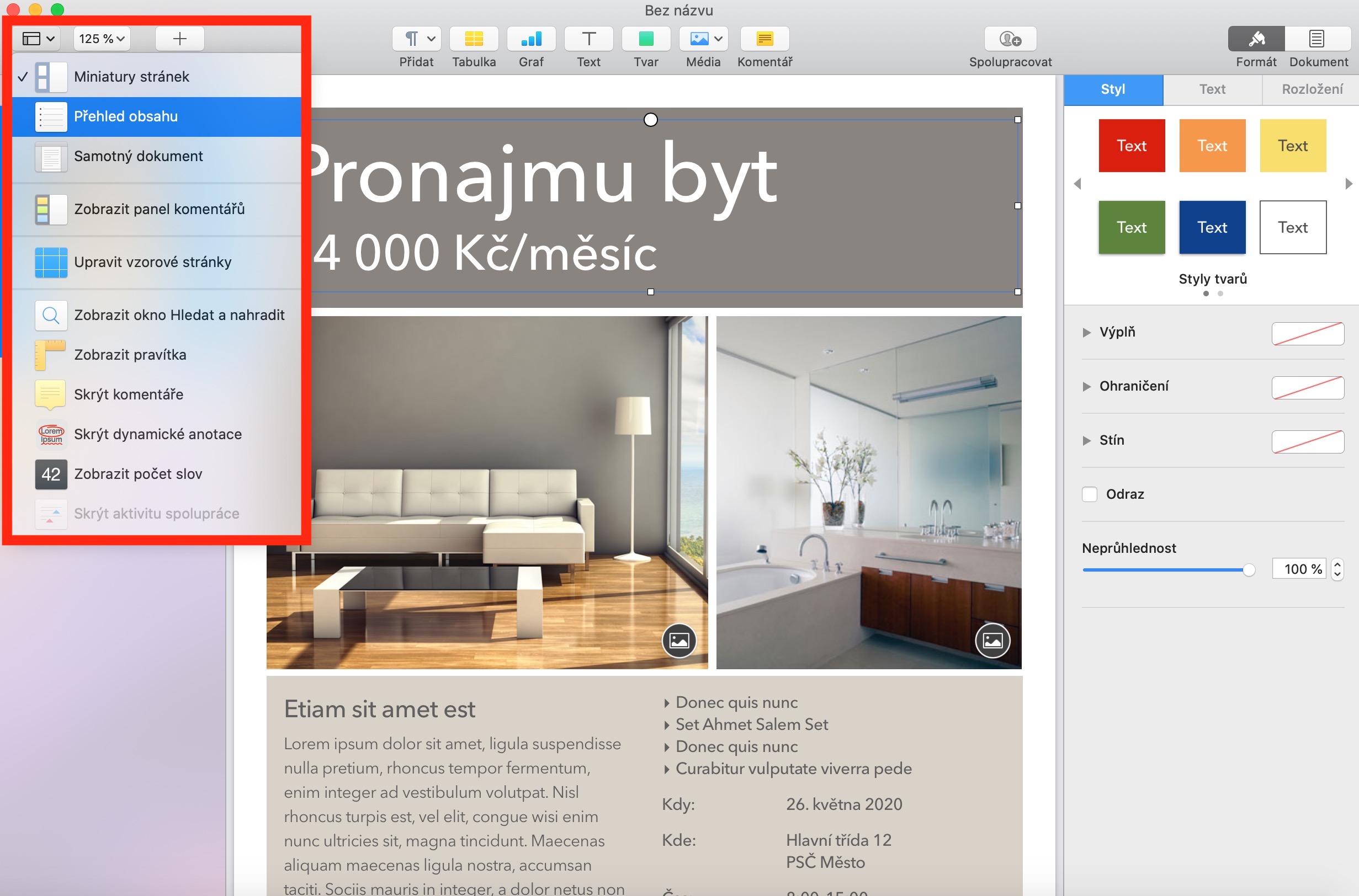 Poznáváme nativní aplikace Applu: Pages pro Mac [1. díl] – Jablíčkář.cz