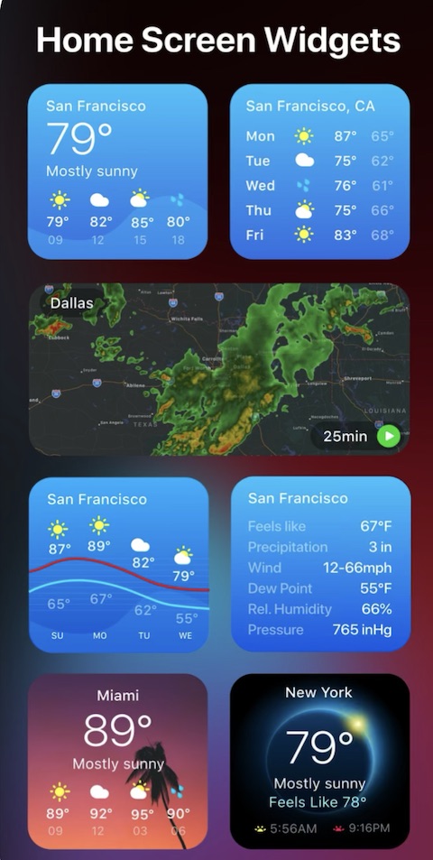 download best weather widget iphone
