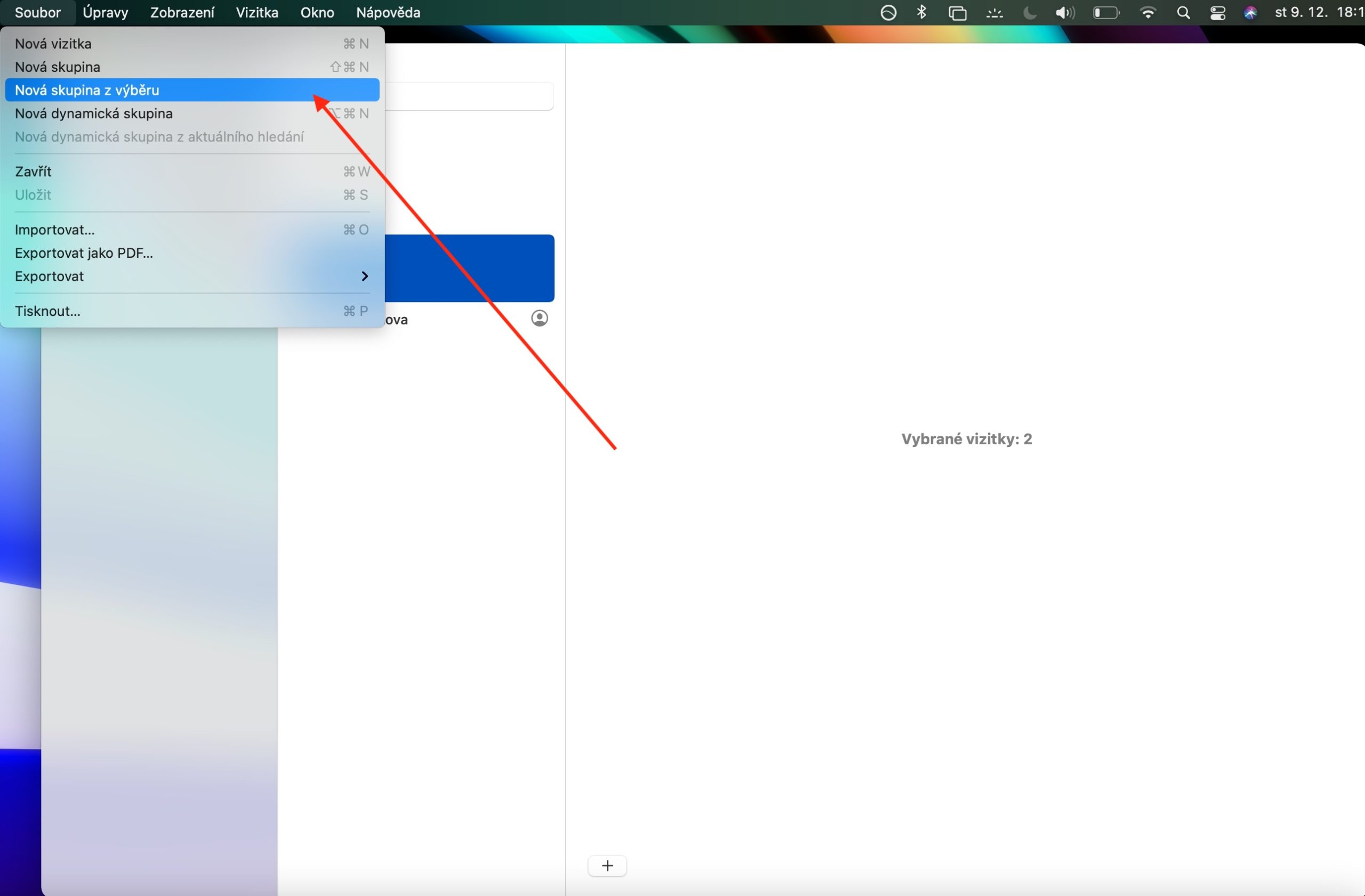 Kontakty macOS 4 Kontakty macOS