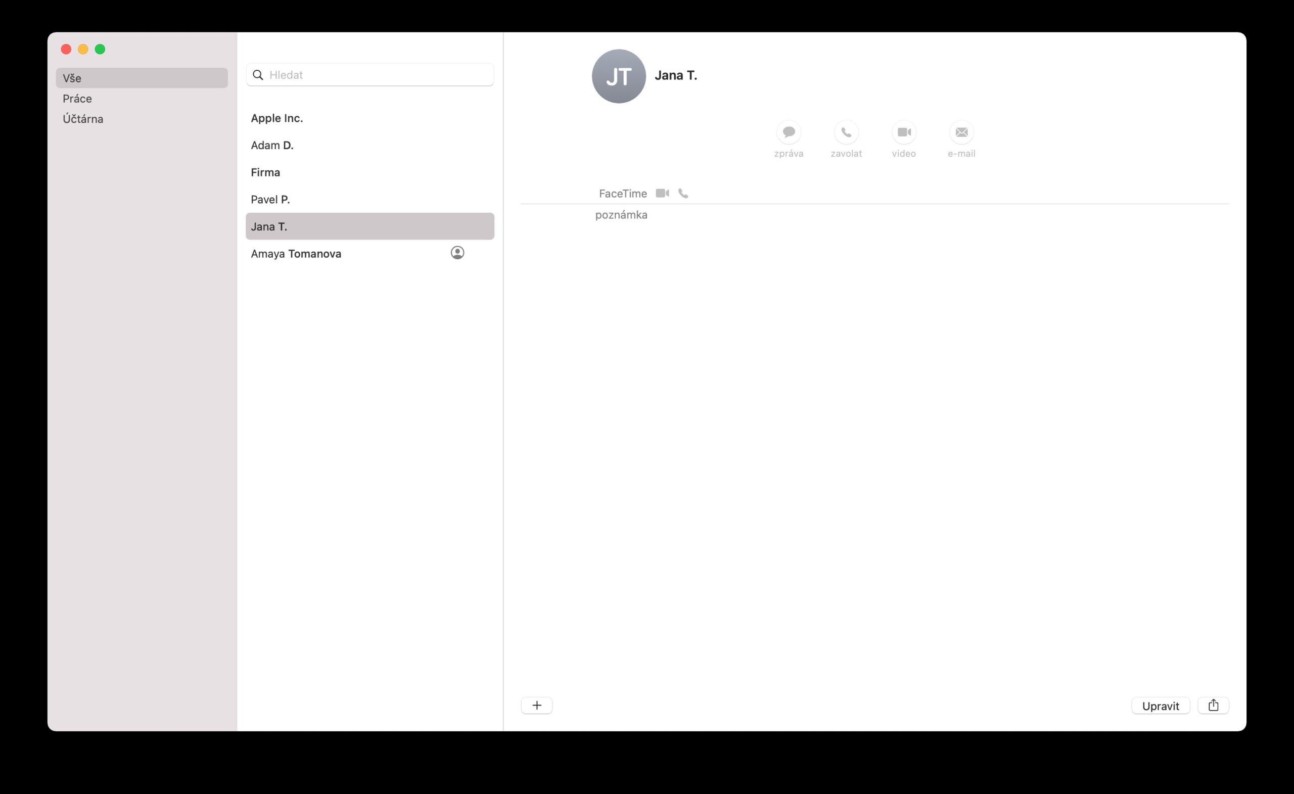 macOS Kontakty upravy 8 macOS Kontakty upravy