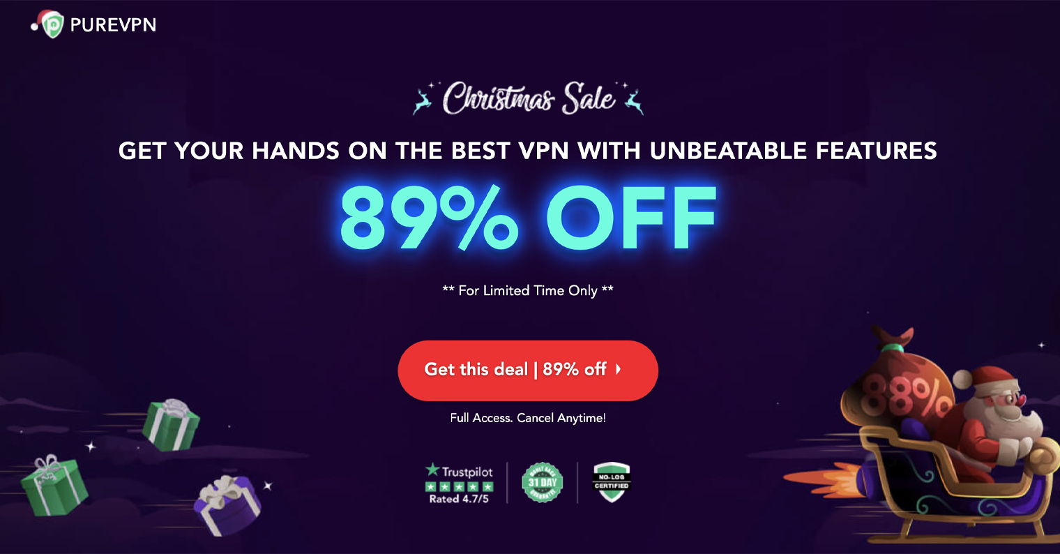 purevpn vánoce 2020