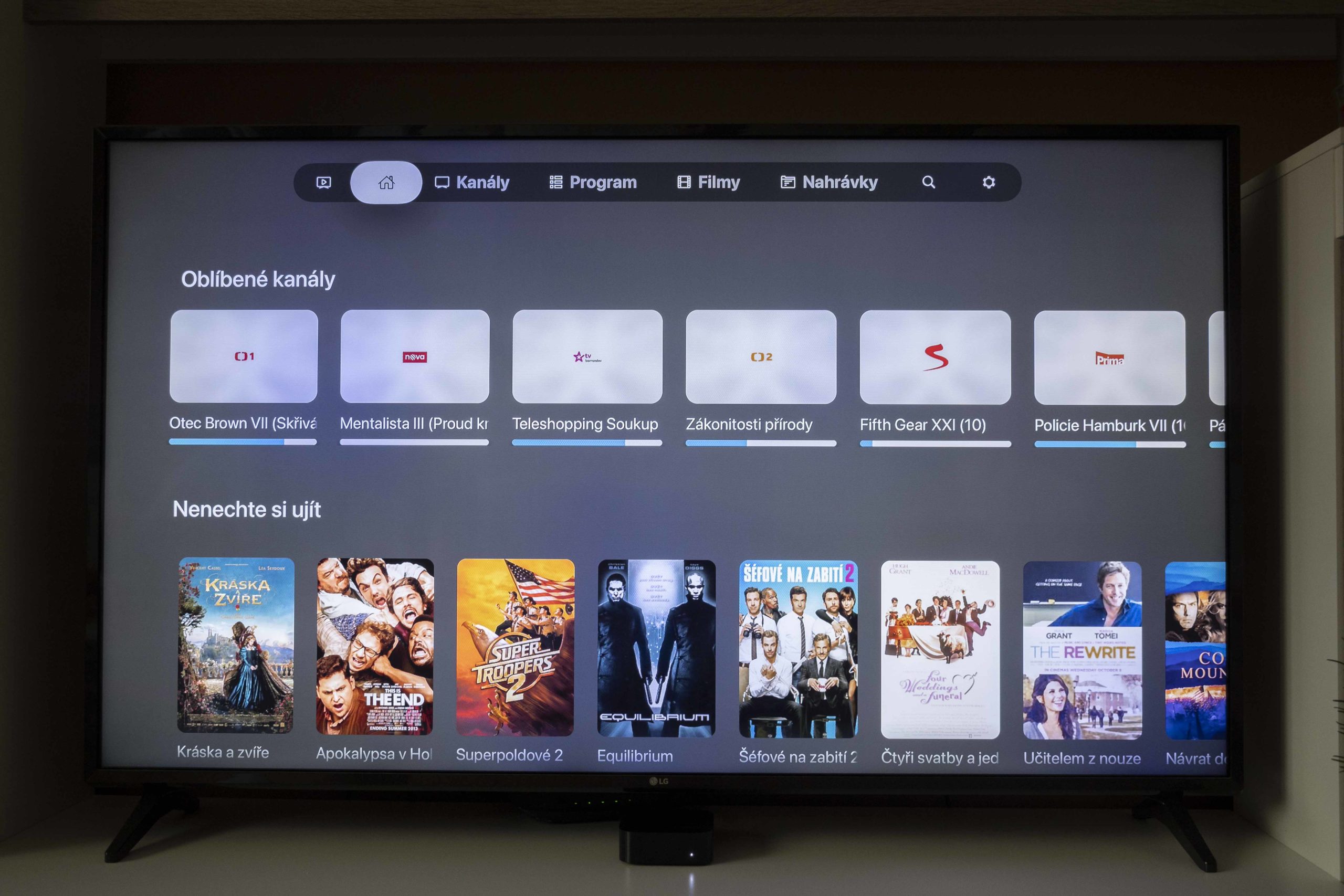 sledovani tv apple tv 1