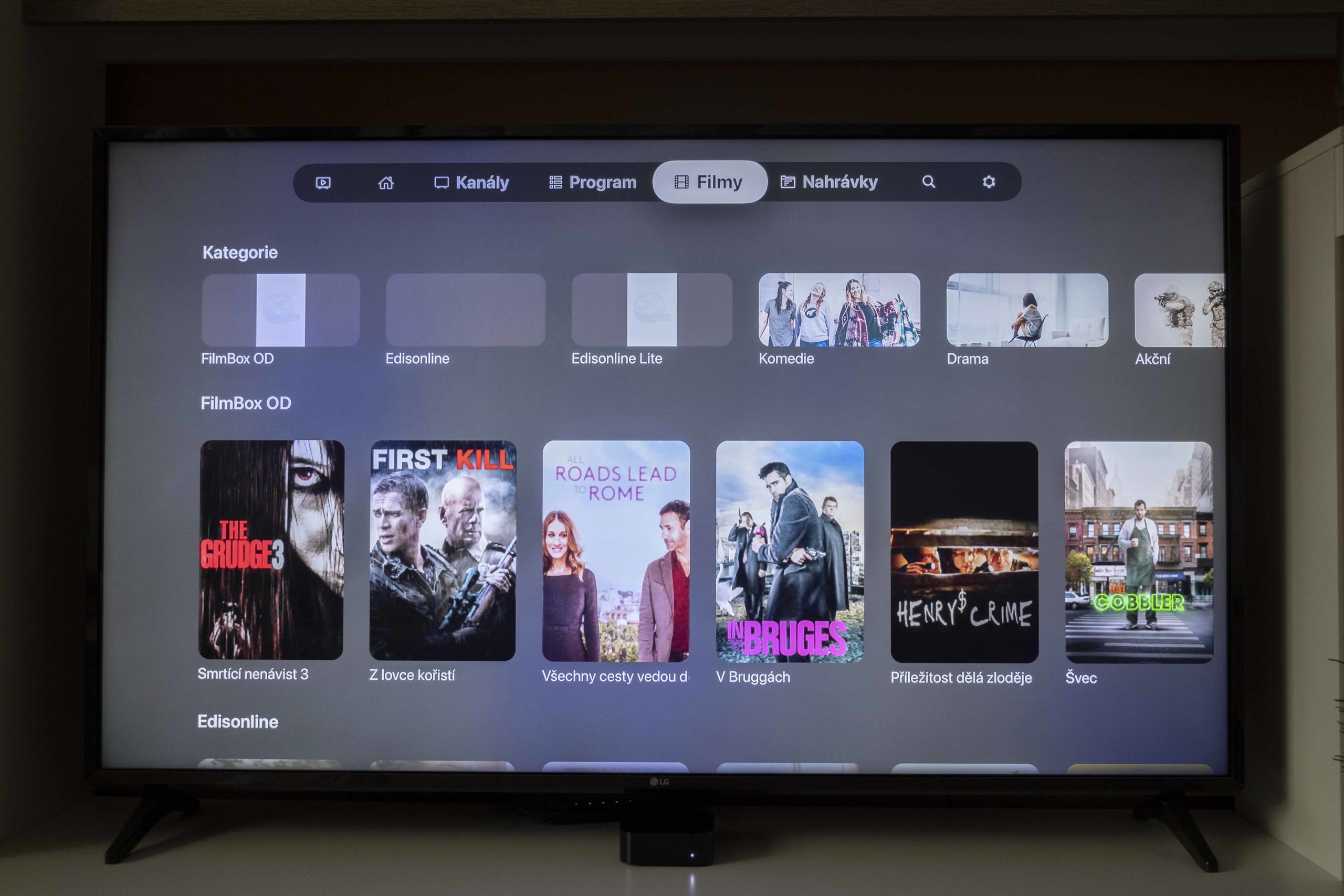 sledovani tv apple tv 4