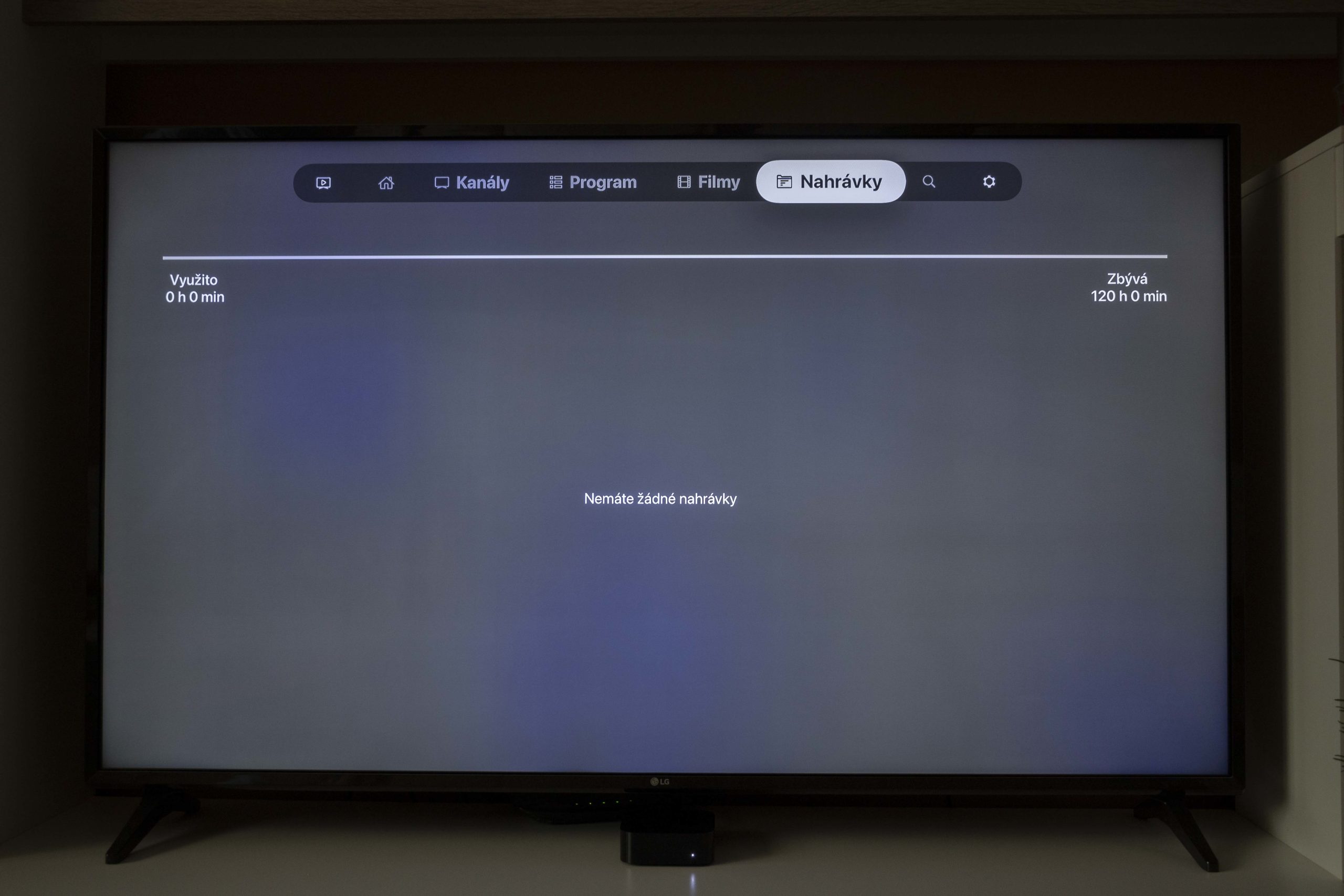sledovani tv apple tv 5