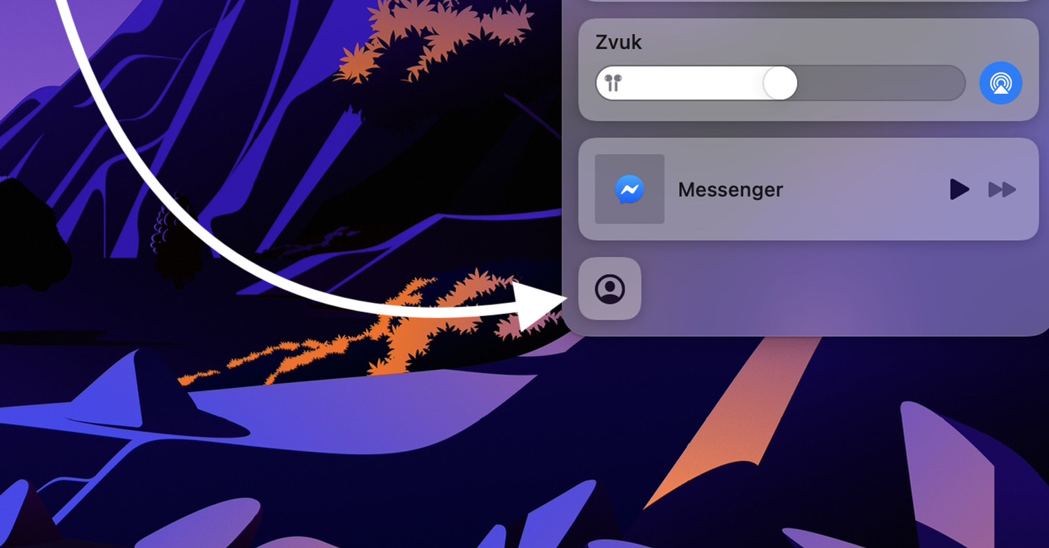 ovladaci centrum rychle prepinani uzivatelu macos fb