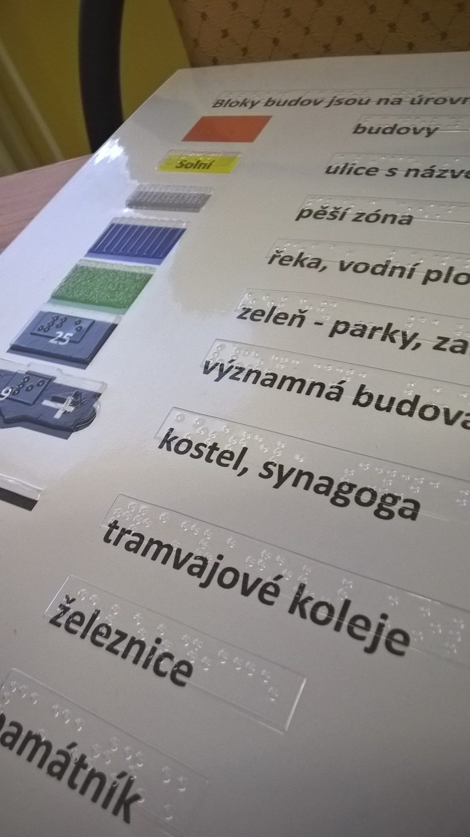 reliefni mapa plzen nevidomi