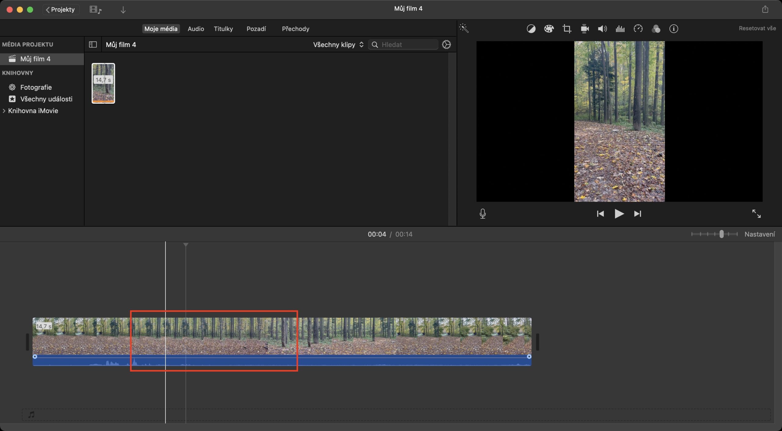 imovie zkratit video6