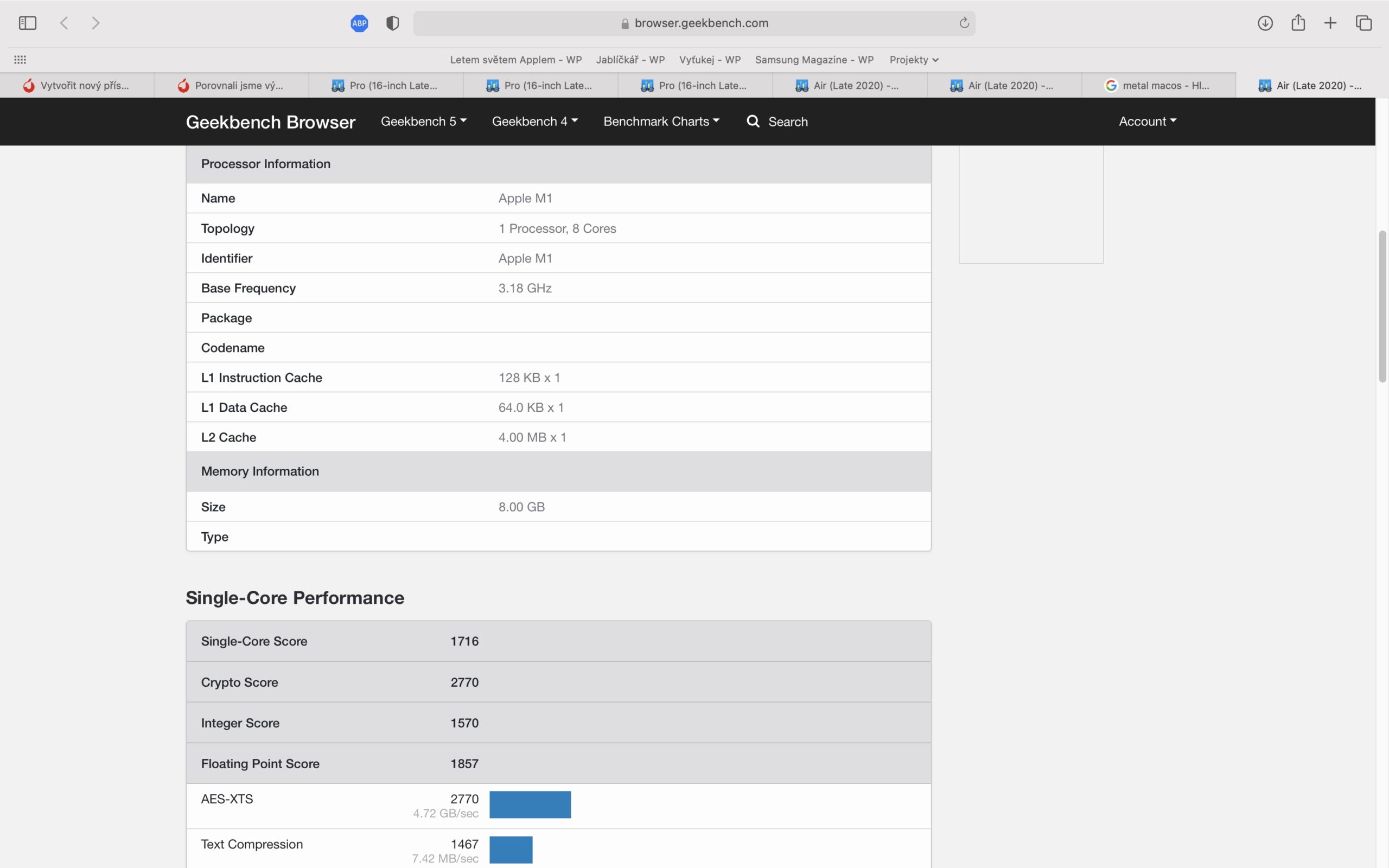 mba_m1_geekbench_cpu1 macbook air m1 výkonnostní test