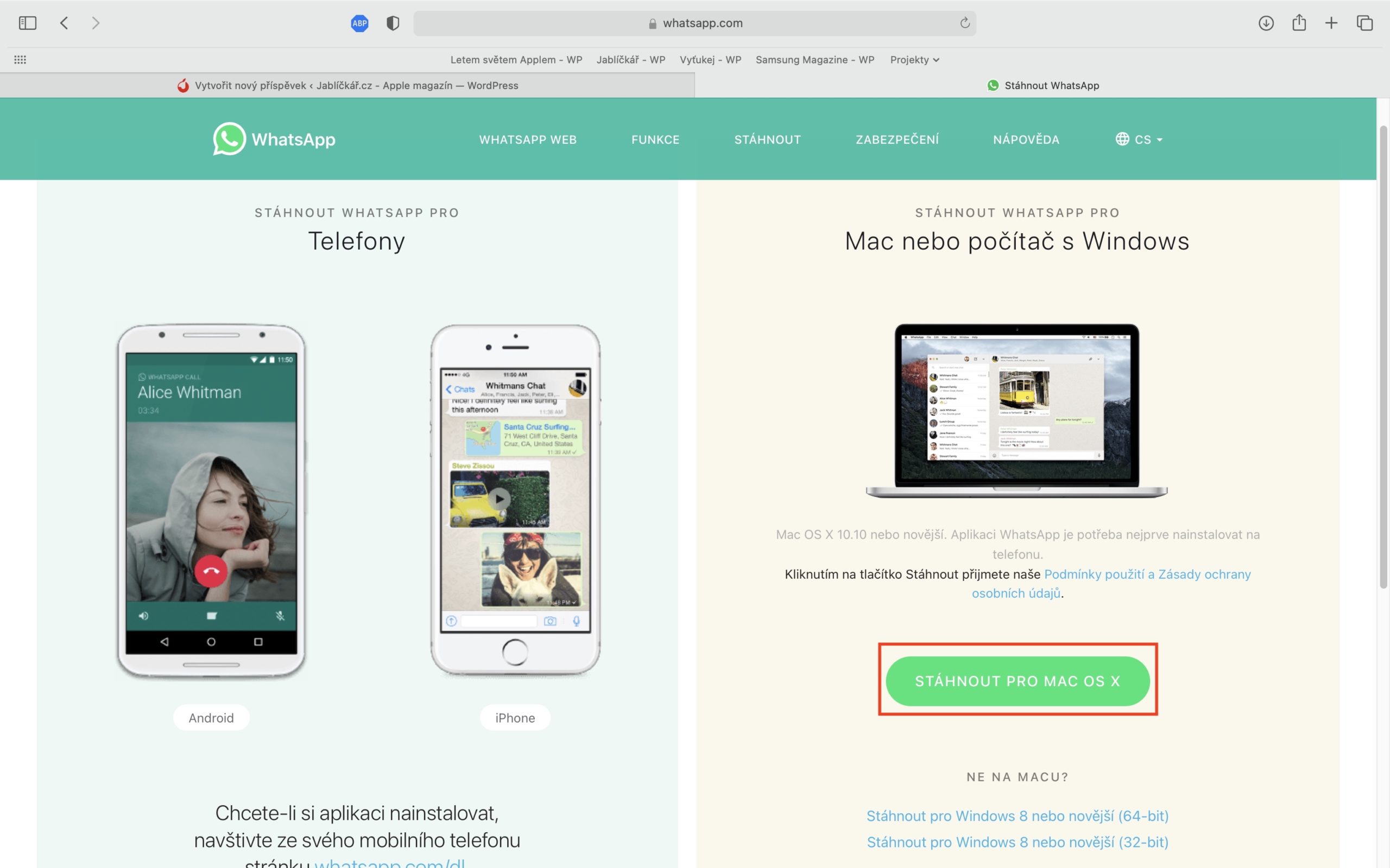 whatsapp_na_macu6 jak používat whatsapp na macu
