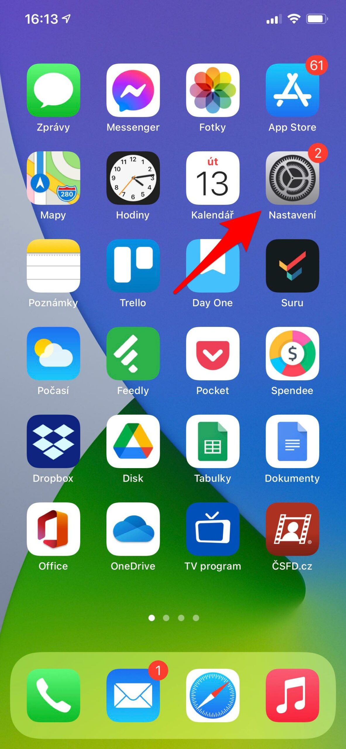 2 Ovládací centrum 1