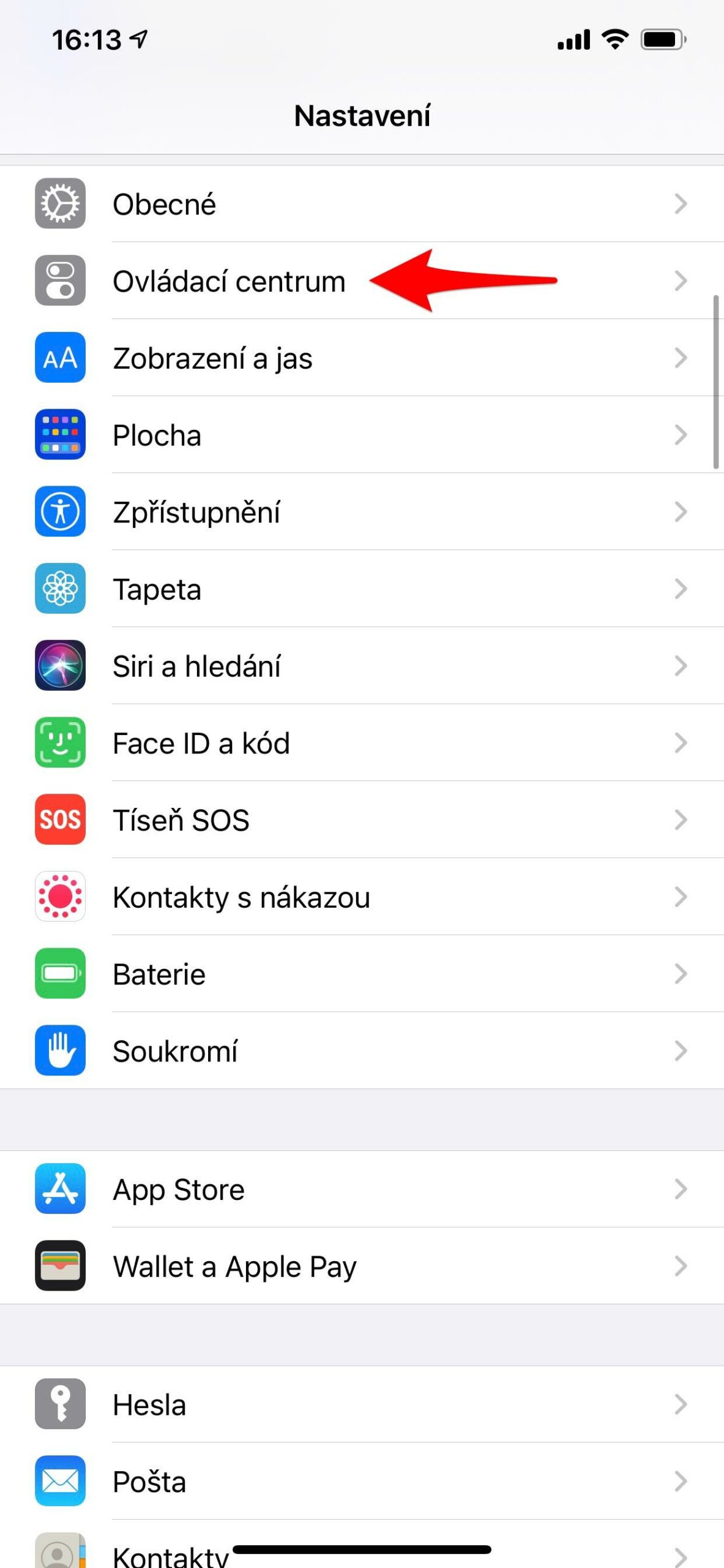 2 Ovládací centrum 2