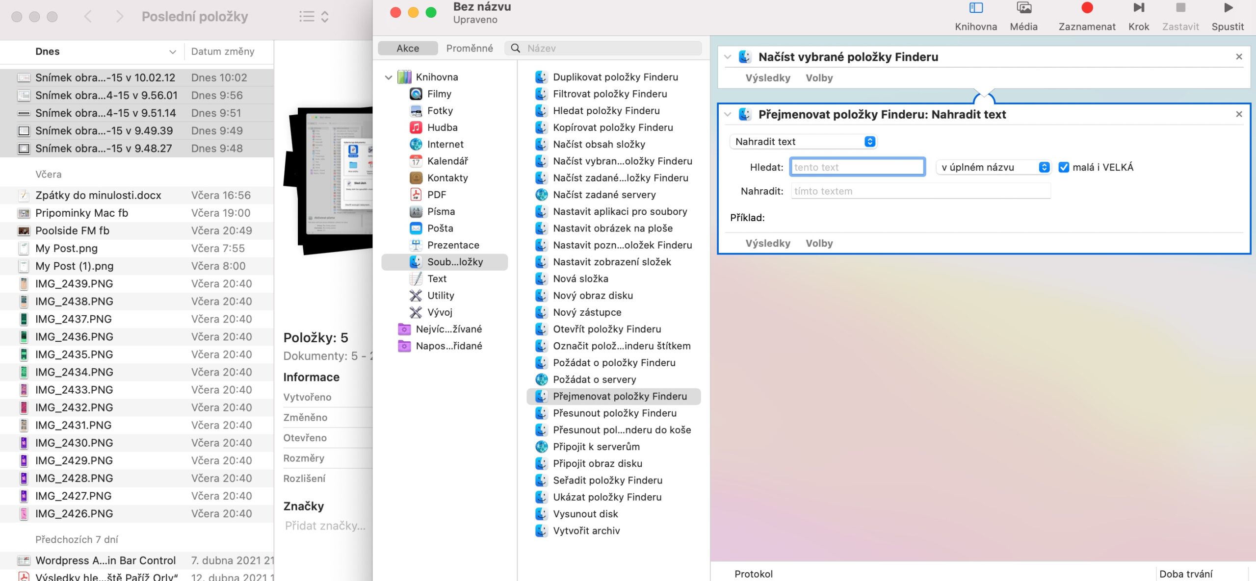 Automator prevod obrazku